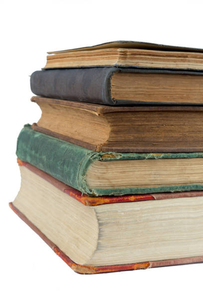 istock Old books on white background 976051850
