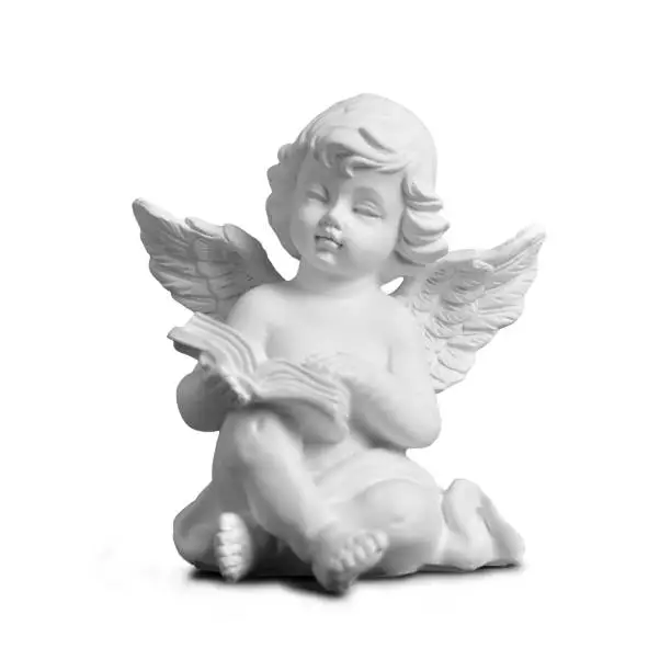 Photo of Angel isolated on white background