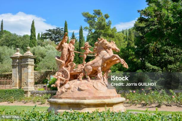 Sculpture In The Garden Of The Abbey Of Saintemarie De Fontfroide Stock Photo - Download Image Now