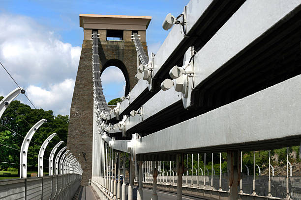 Victorian suspension bridge detail  clifton stock pictures, royalty-free photos & images