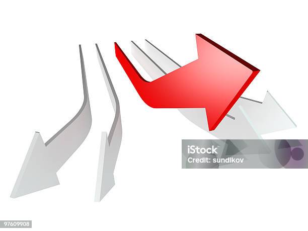 Imagen Conceptual 3d Prestado Aislado De Flecha Foto de stock y más banco de imágenes de Estrategia - Estrategia, Oportunidad, Variación