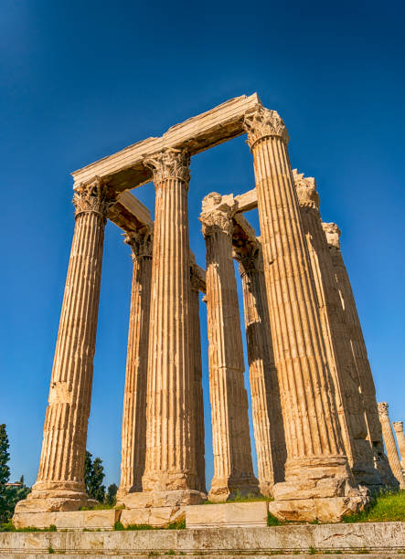 Temple of Olympian Zeus. Tourist attraction of Athens.