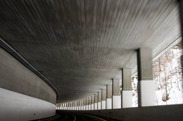 istock The ceiling of the tunnel on the columns. 976234916