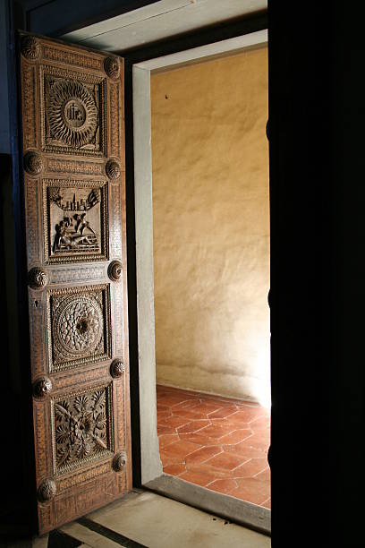 istock Door inside Certosa di Firenze Carthusian Monastery 97624784