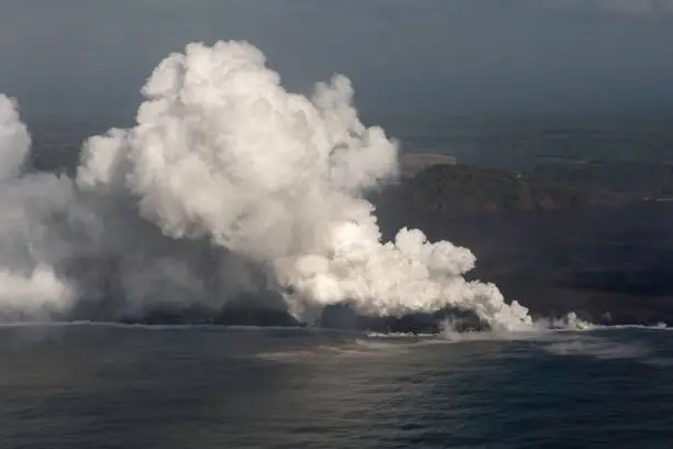 Photo of Kilauea Volcano lava Flow 2018