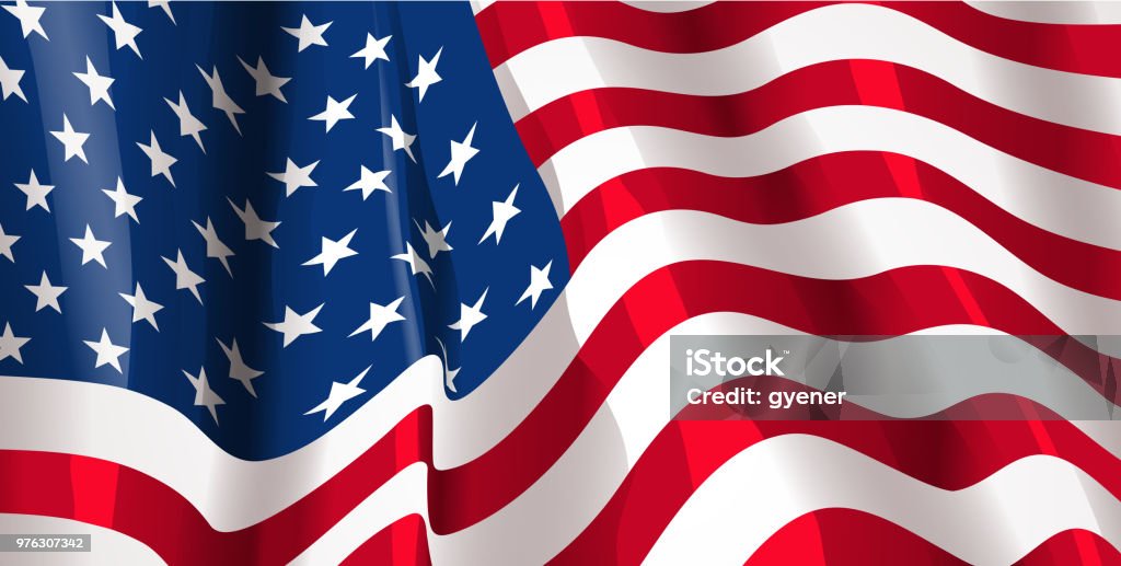 American flag background drawn of vector American flag background.This file has been used illustrator cs3 EPS10 version feature of multiply. American Flag stock vector