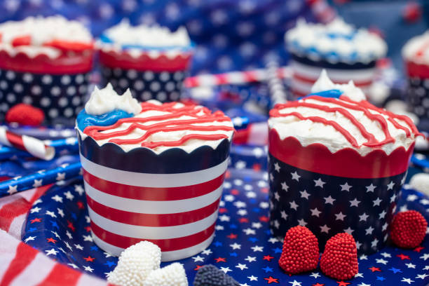 istock Decorated Cupcakes for the Fourth of July Celebration 976311428