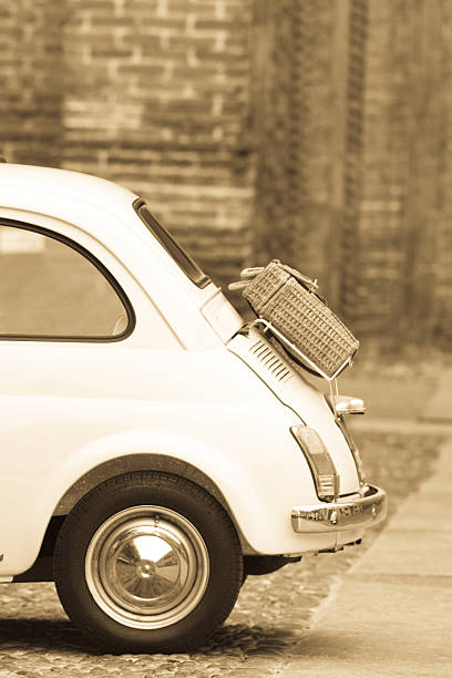 istock Old Vintage Italian Car, Sepia Toned 97634093