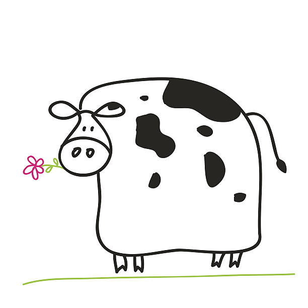 Cow vector art illustration