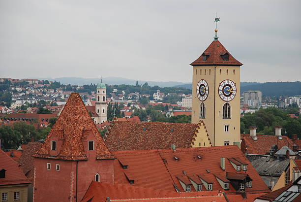 Church in Regensburg stock photo