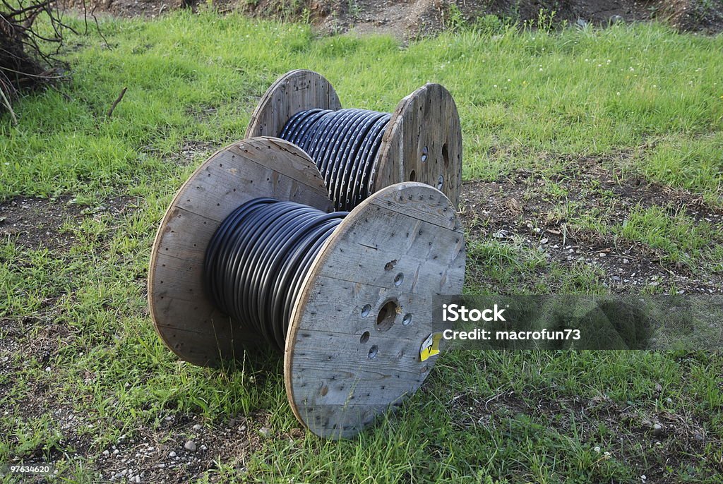 Cable reel  Embarrassment Stock Photo
