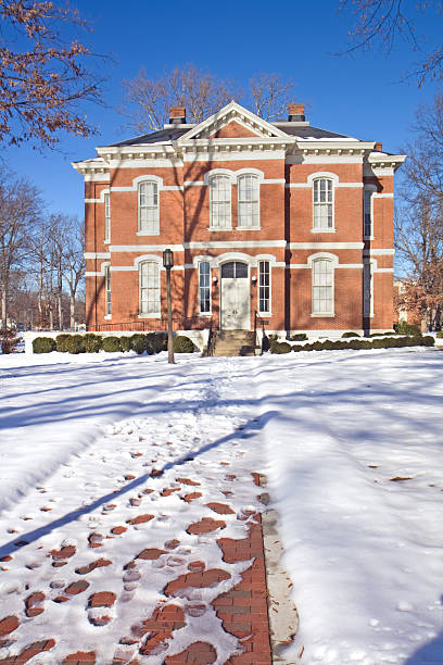 istock Academic building on a college campus in winter vertical 97635165