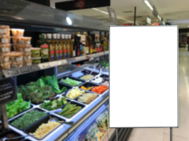 istock Blank billboard in a supermarket copy space for text message 976370358