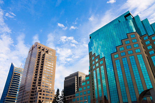 Rooftop view of downtown Sacramento, California.