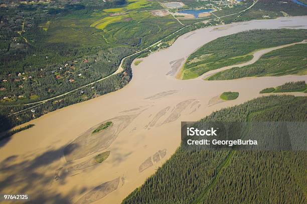 Foto Aérea Fondos Foto de stock y más banco de imágenes de Fusionar - Fusionar, Río, Abstracto