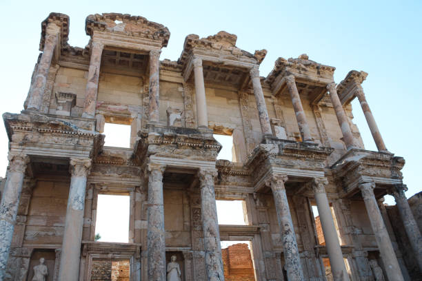 istock Ephesus Celsus Library ancient ruins in Selcuk, Turkey 976427014