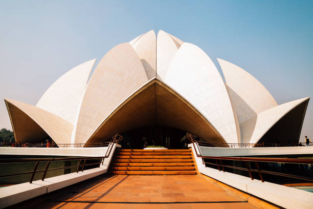 istock Lotus temple in Delhi, India 976432284