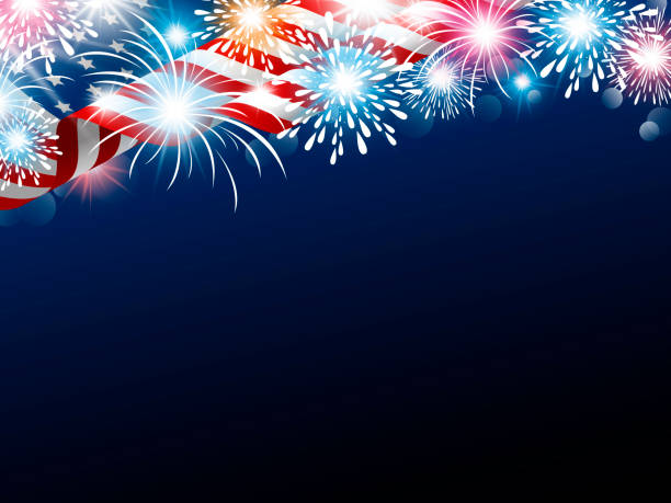 istock USA 4th july independence day design of american flag with fireworks vector illustration 976454724
