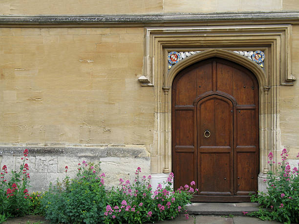 Door at Oxford cool door at Oxford University.  oxford michigan photos stock pictures, royalty-free photos & images