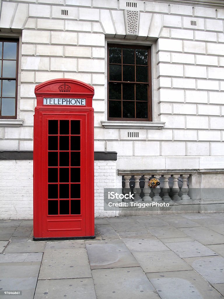 Cabine de telefone de Londres - Royalty-free Compartimento Meio-fechado de Restaurante Foto de stock