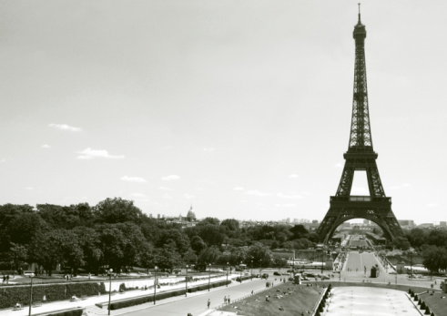 landscape view of famous Paris.