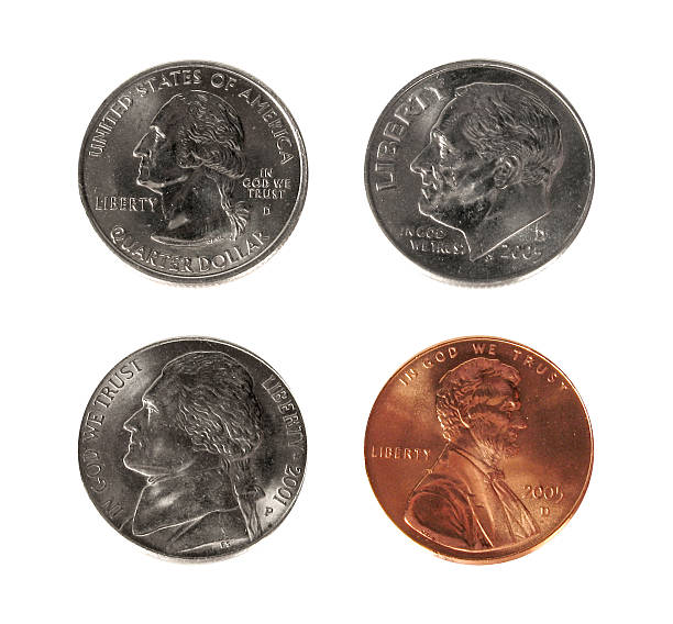 istock american coins w/ clipping path 97646939