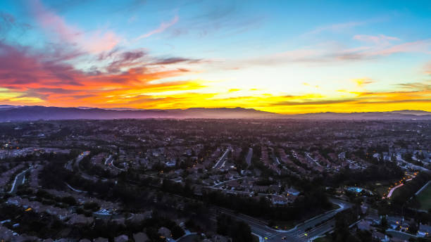 istock Suburb sunset in Southern California 976469614
