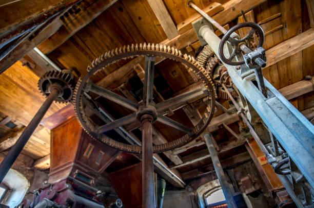 istock vintage holland windmill mechanism 976469884