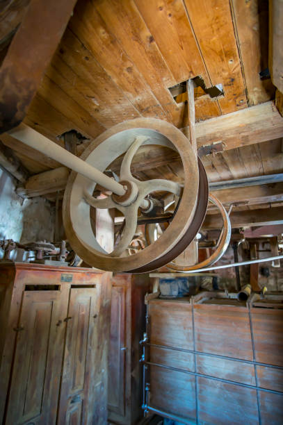 istock vintage holland windmill mechanism 976469900
