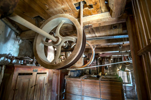 istock vintage holland windmill mechanism 976469918