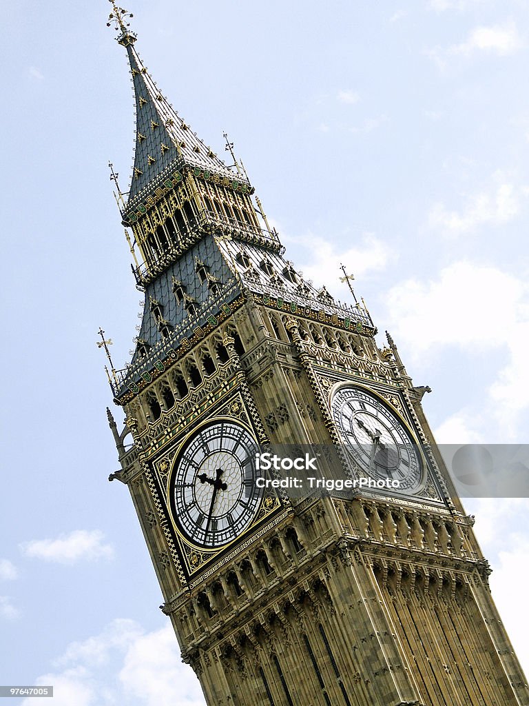 Big Ben en biais - Photo de Angle libre de droits