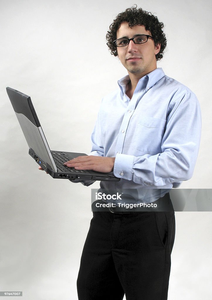 Homem de negócios - Foto de stock de Computador royalty-free