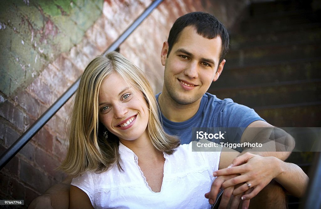 Casal atraente retratos - Royalty-free 20-24 Anos Foto de stock