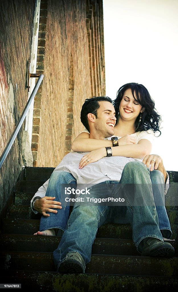 attractive couple portraits  Affectionate Stock Photo