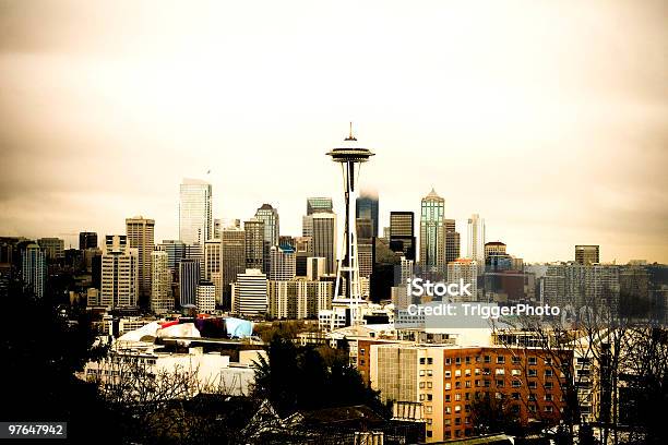 Сиэтл Skyline — стоковые фотографии и другие картинки Сиэтл - Сиэтл, Американская культура, Архитектура