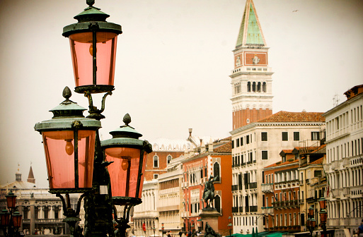 Venice lamp post.