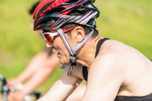 istock Active senior man enjoying his racing bicycles 976497938