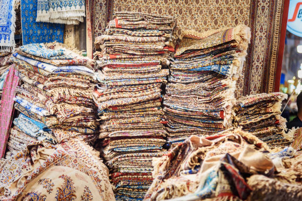 istock Handmade textile in Grand Bazaar. Isfahan. Iran 976510406
