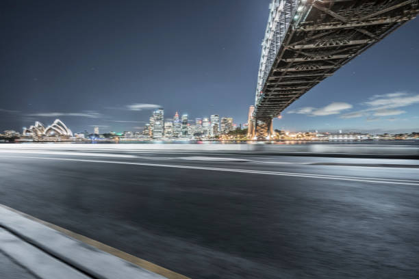 istock blurred motion highway travel under Sydney Harbor Bridge,Australia 976510448