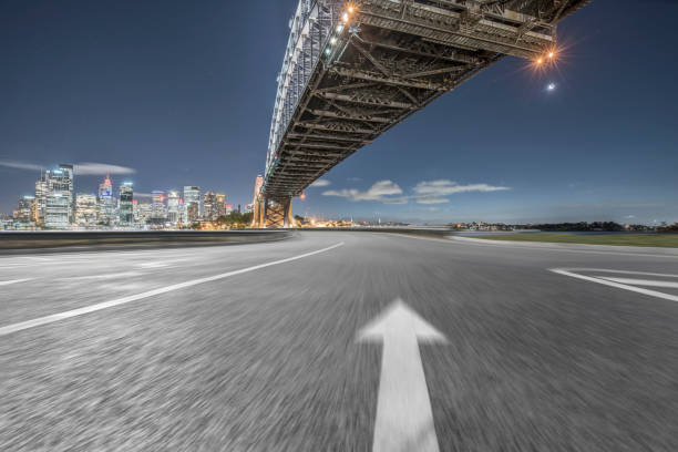 istock blurred motion highway travel under Sydney Harbor Bridge,Australia 976510486
