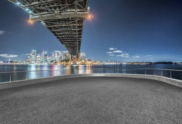 istock empty observation platform front of sydney skyline 976512534