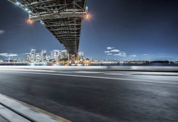 istock blurred motion highway travel under Sydney Harbor Bridge,Australia 976512552