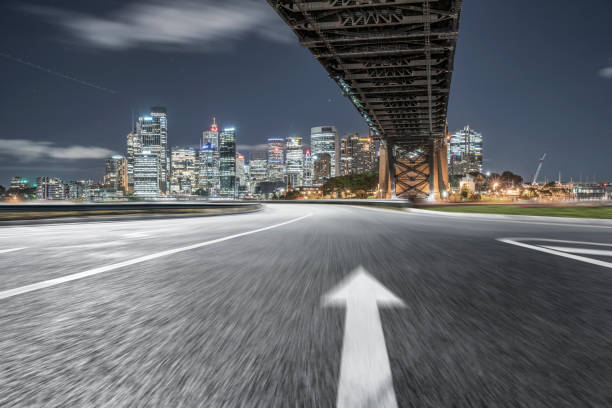 istock blurred motion highway travel under Sydney Harbor Bridge,Australia 976512598
