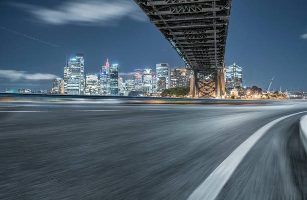 istock blurred motion highway travel under Sydney Harbor Bridge,Australia 976512660