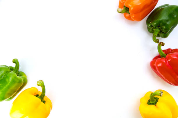 istock Colorful bell peppers circular arrangement 976512724