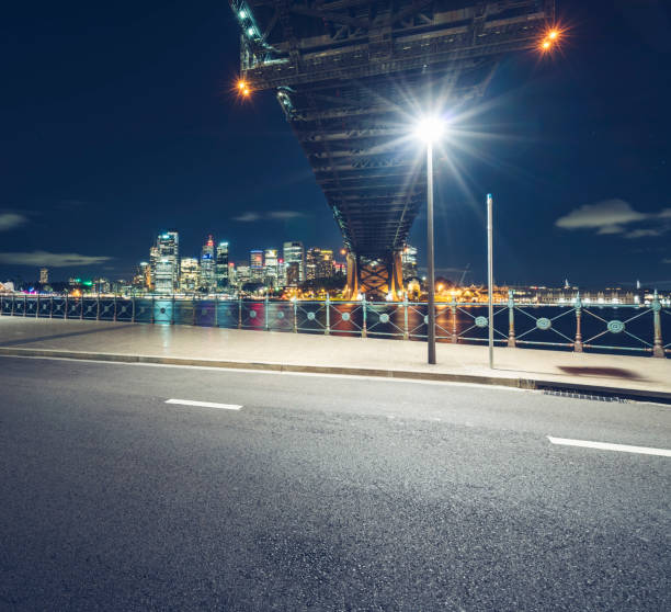 istock empty highway travel under Sydney Harbor Bridge,Australia 976512964