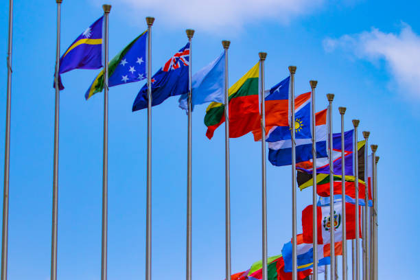 istock Group of National flags 976517512