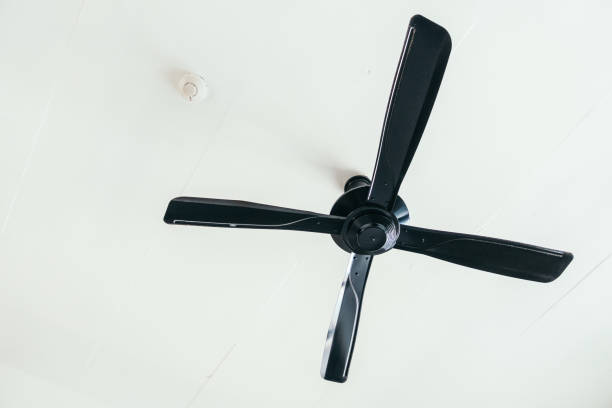 istock Electric ceilling fan decoration interior 976519552