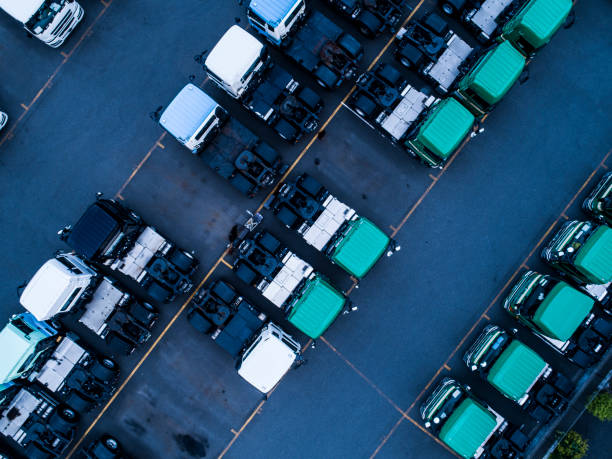 istock Many trucks in a parking lot 976522744