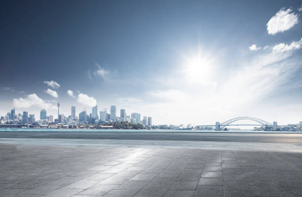 istock empty tarmac road travel through Sydney city 976529444